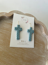Chevron Cross Earrings