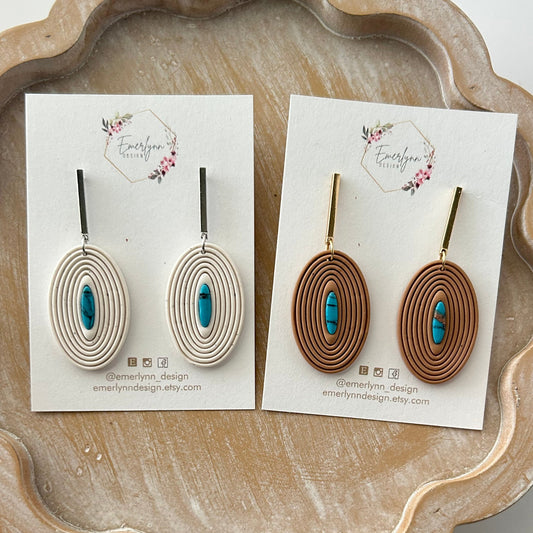 Western Style earrings with Turquoise
