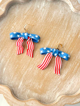 Patriotic Bow Earrings