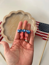 Patriotic Bow Earrings