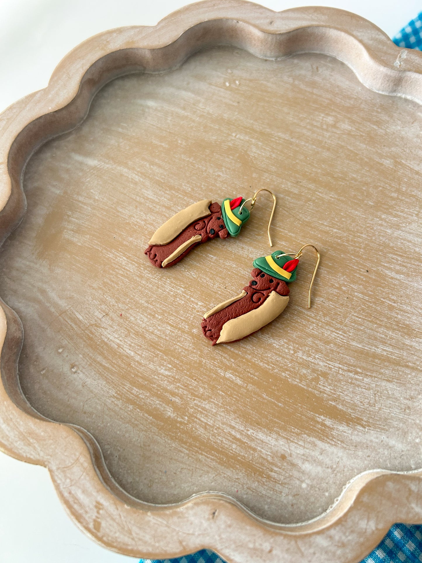"HotDog" Dachshund Earrings
