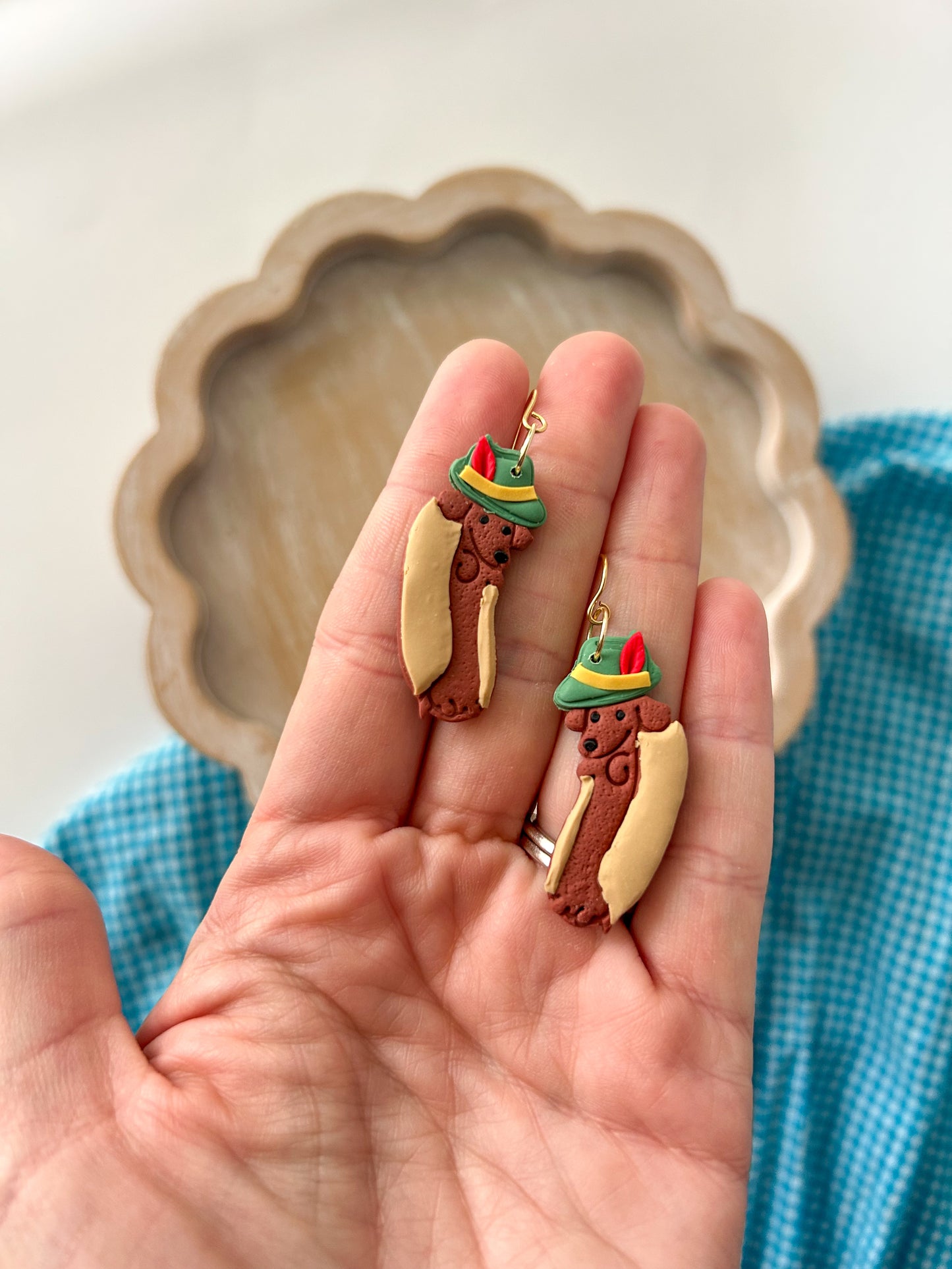 "HotDog" Dachshund Earrings