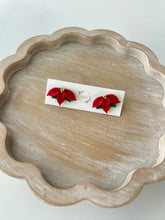 Half Poinsettia stud