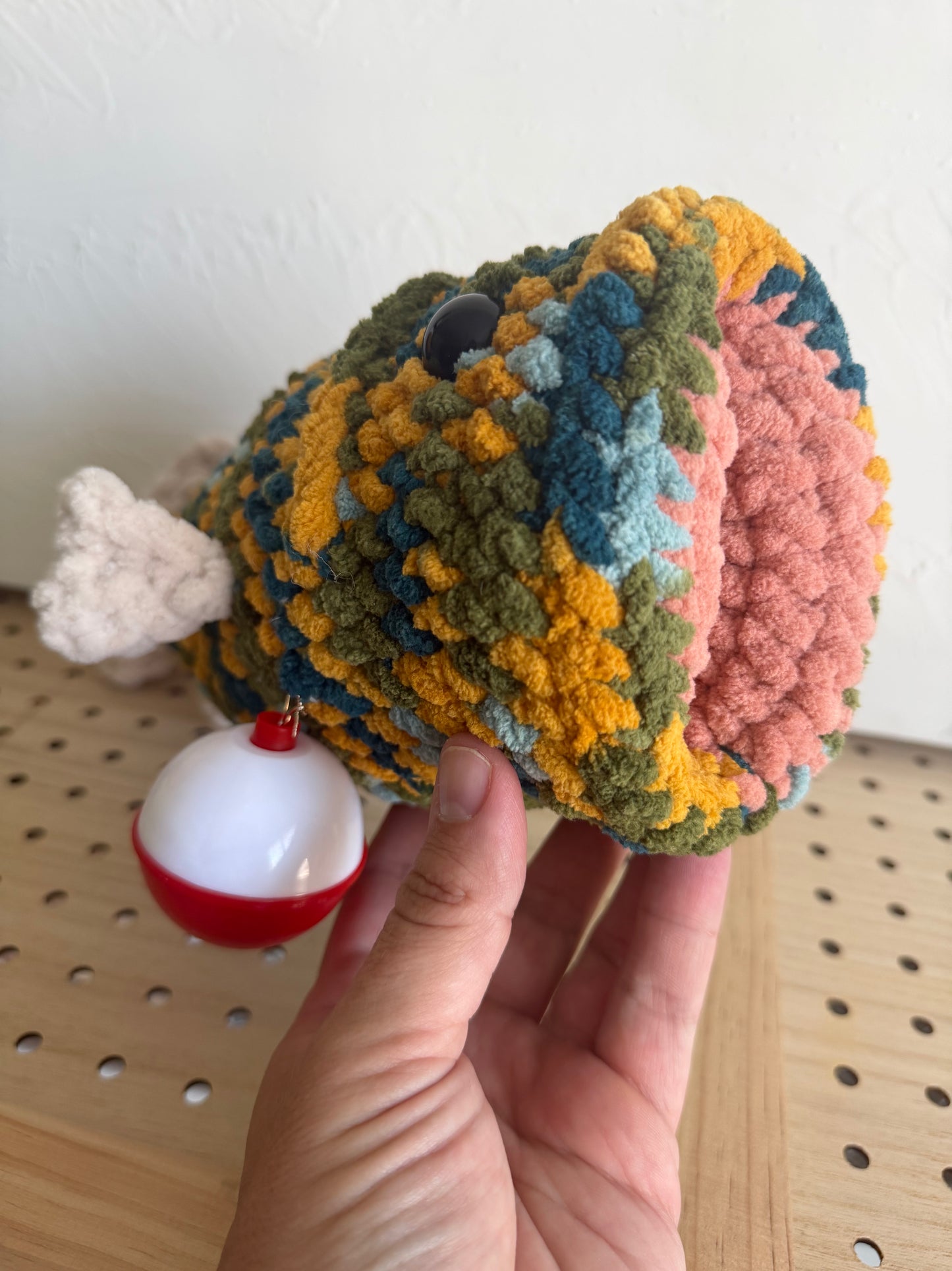 Look, I caught a Bass! Moss Colored Plushie