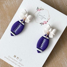 School Spirt Football Earrings