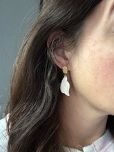 White Petal Earrings