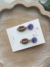 School Spirt Football Earrings