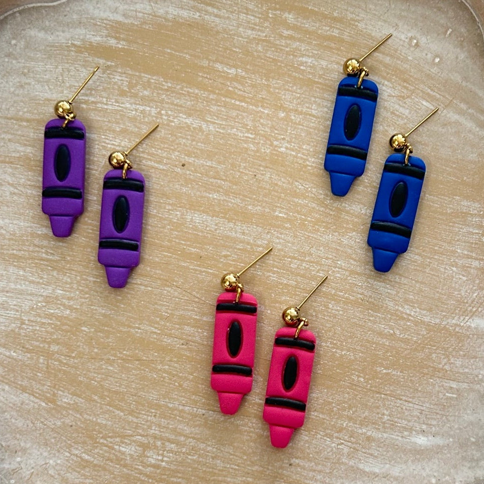 Crayon Earrings