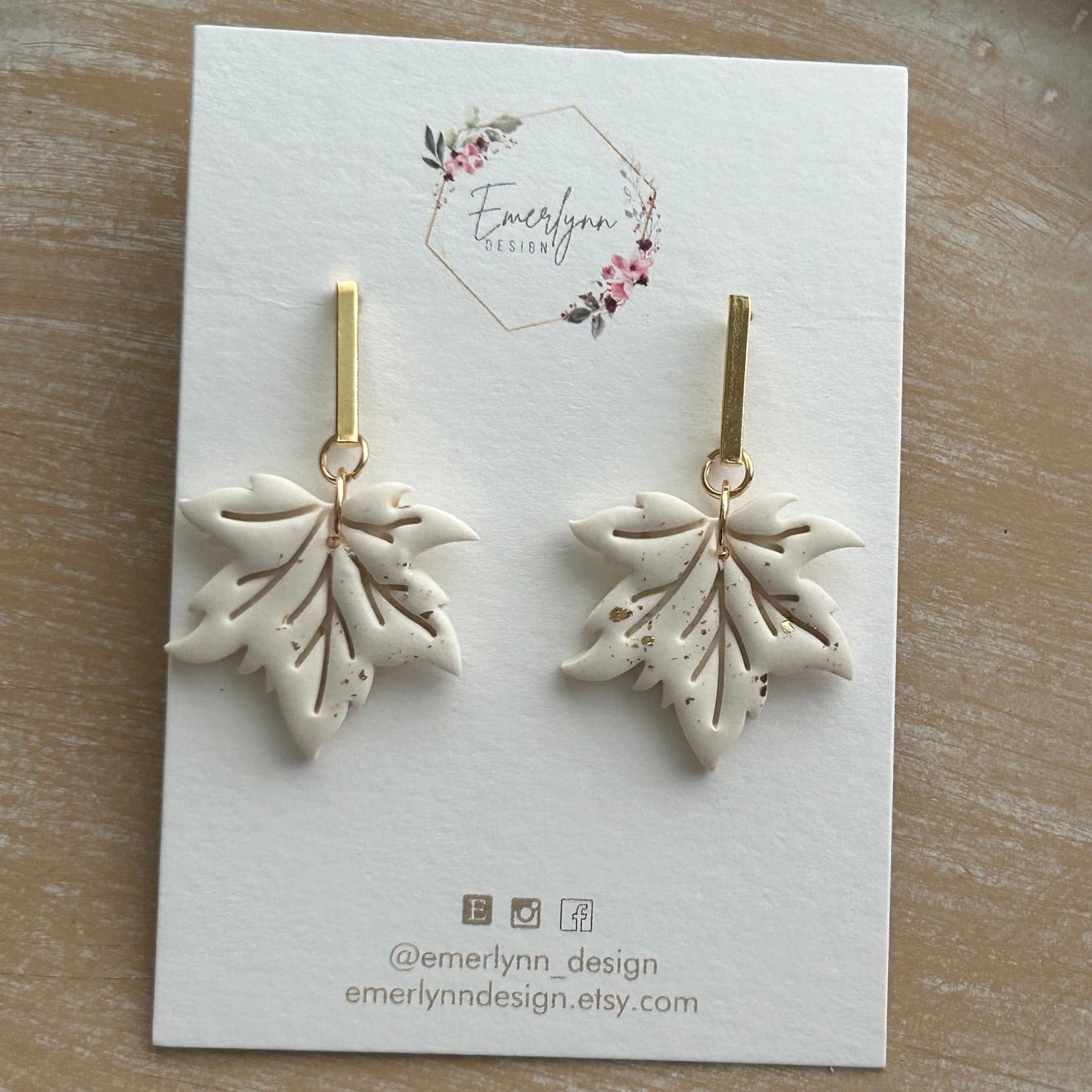 Cream Maple Fall Leaf