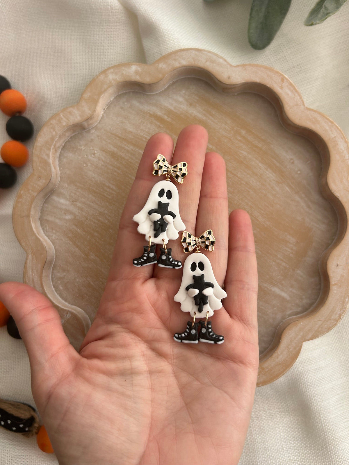 Bow Ghost Earrings