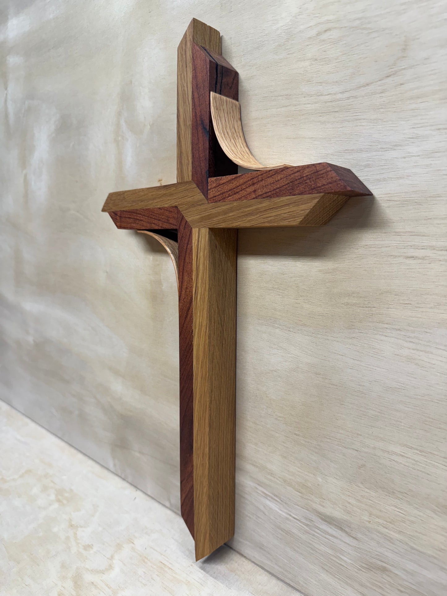 Twisted Oak & Mesquite Cross