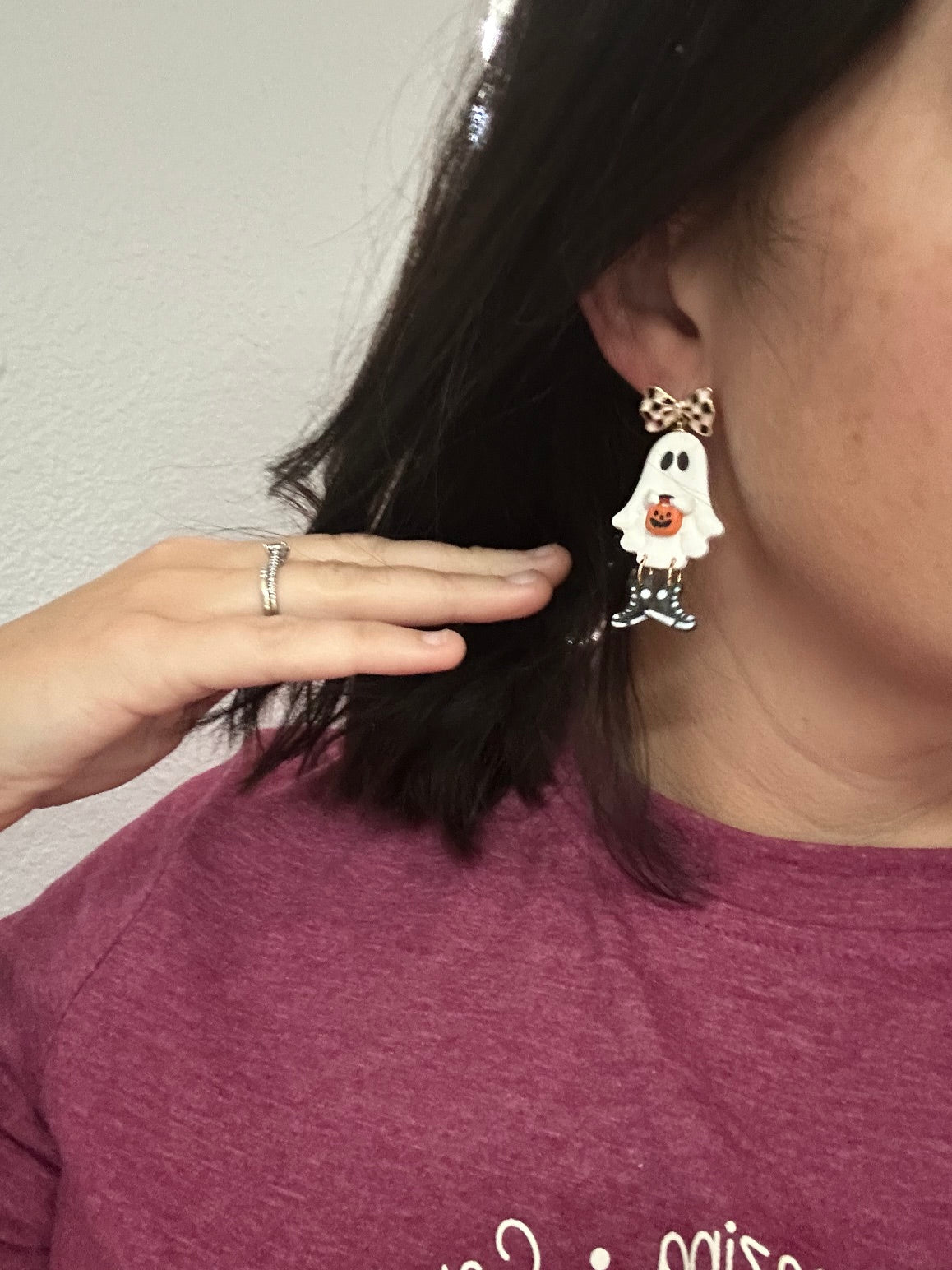 Bow Ghost Earrings