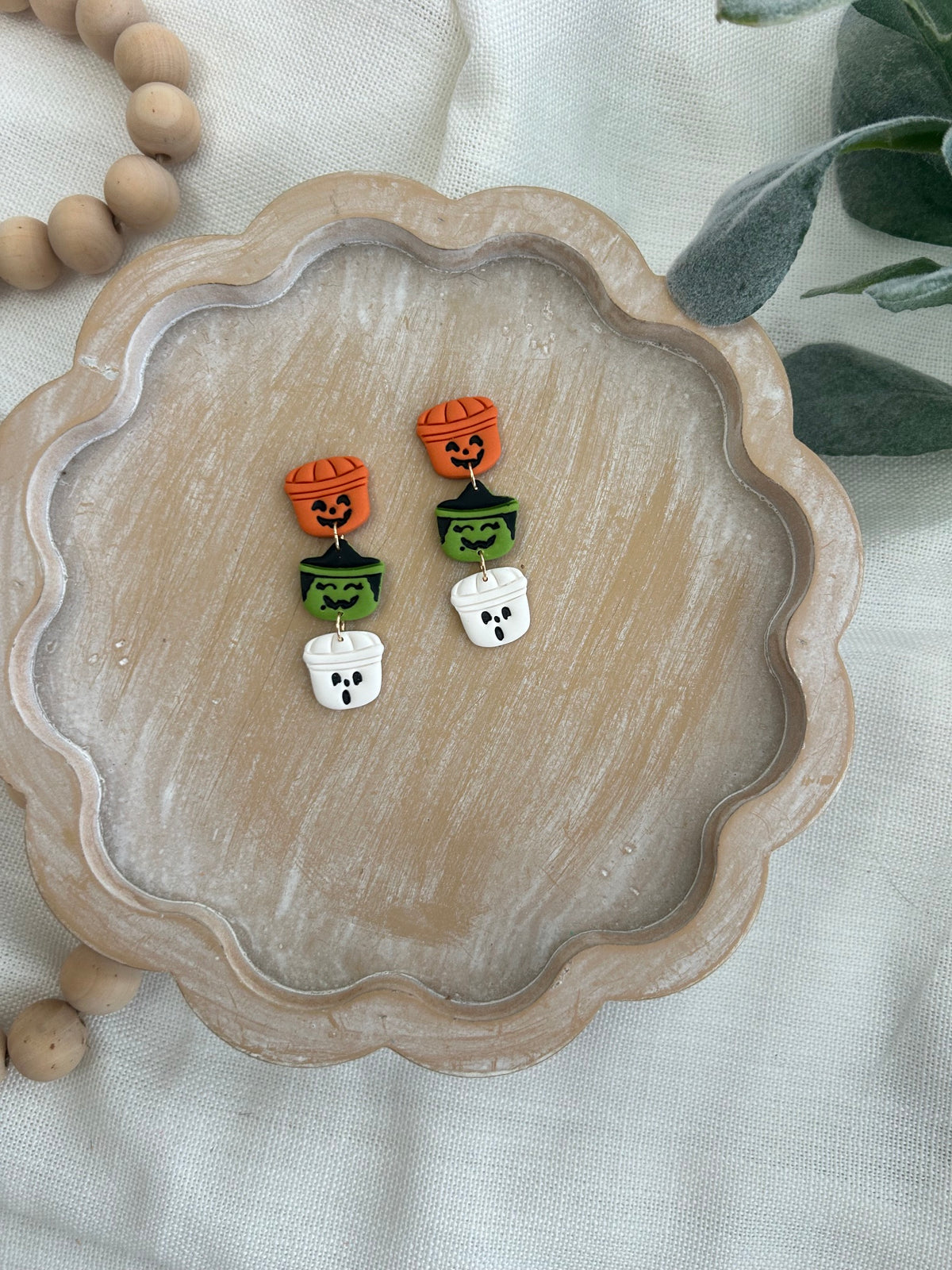 Halloween Basket earrings