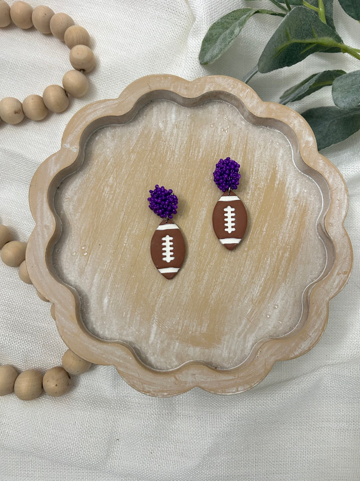 Boerne Football Earrings