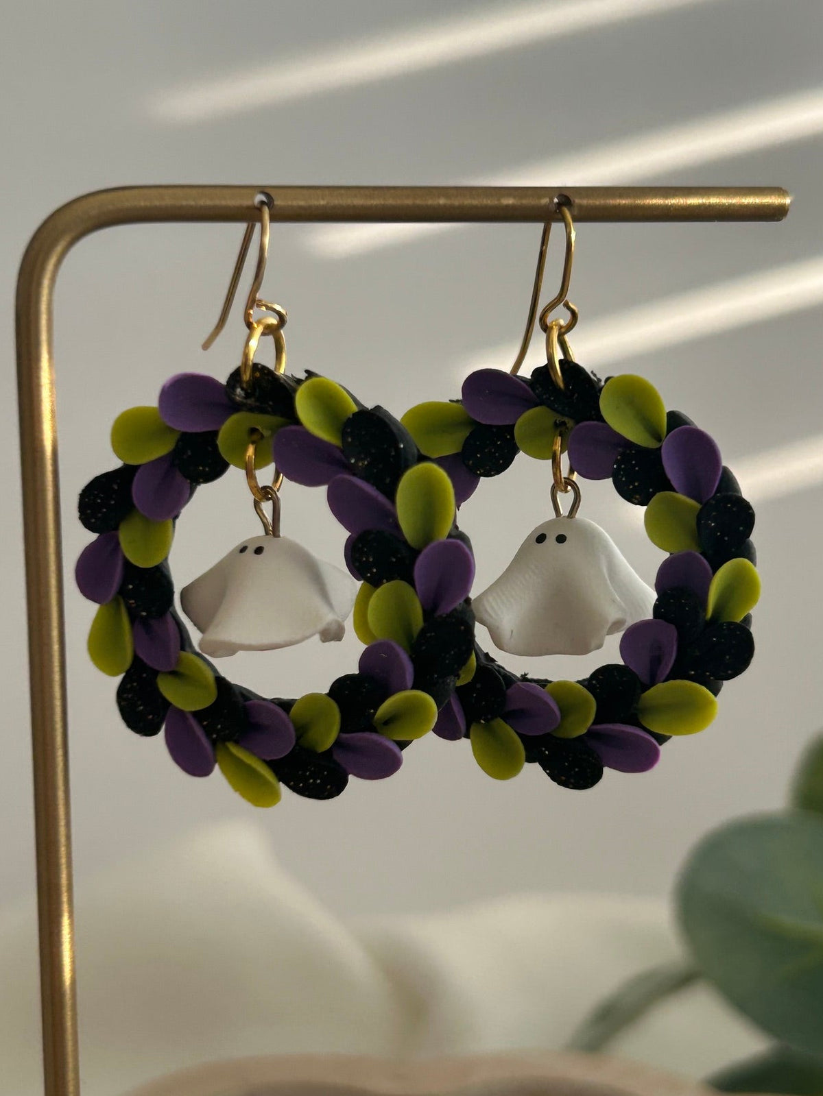 Ghost Wreath Earrings