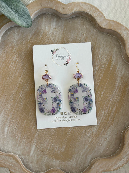 Cross earrings