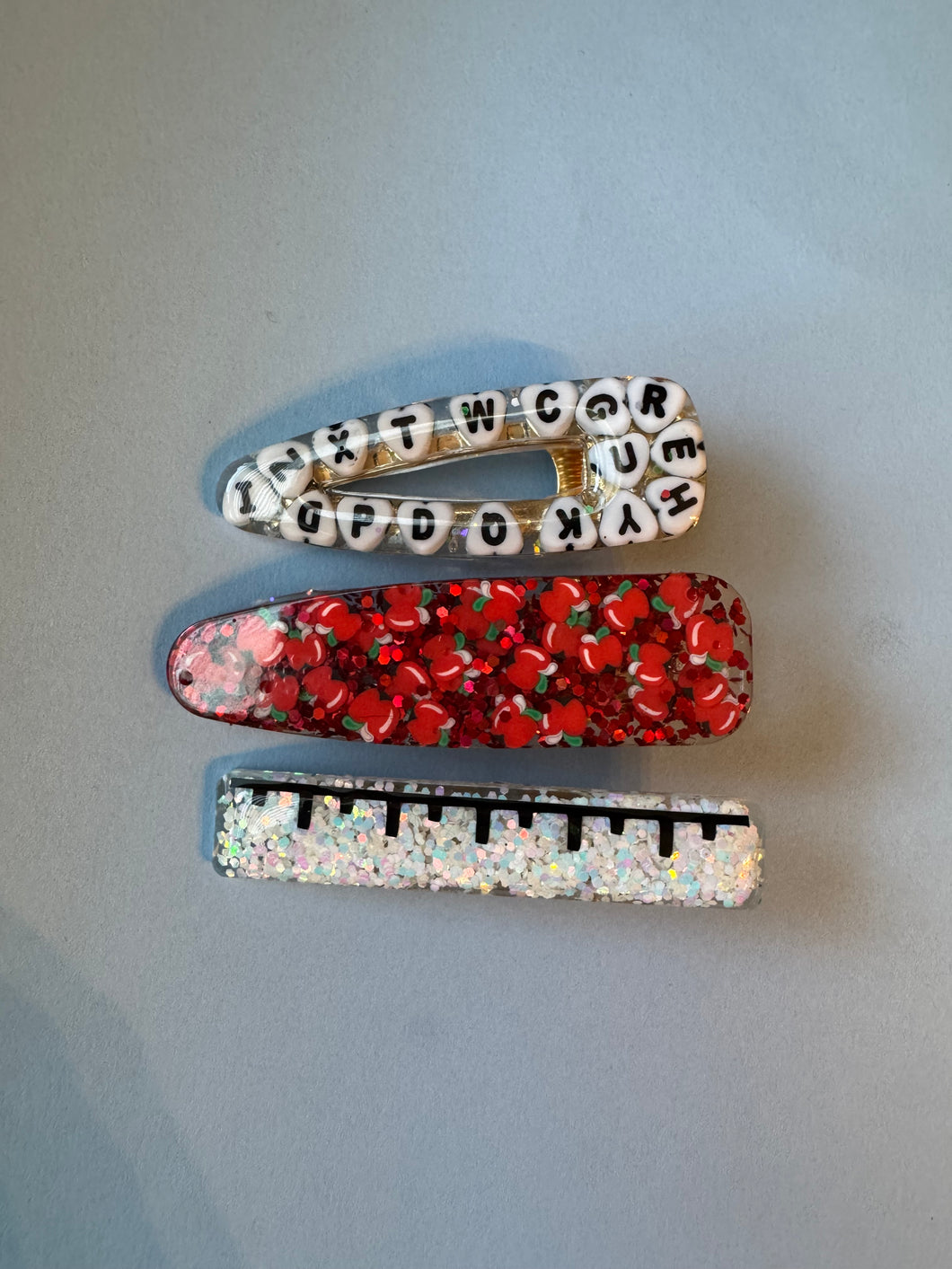 Teacher Themed Resin clips