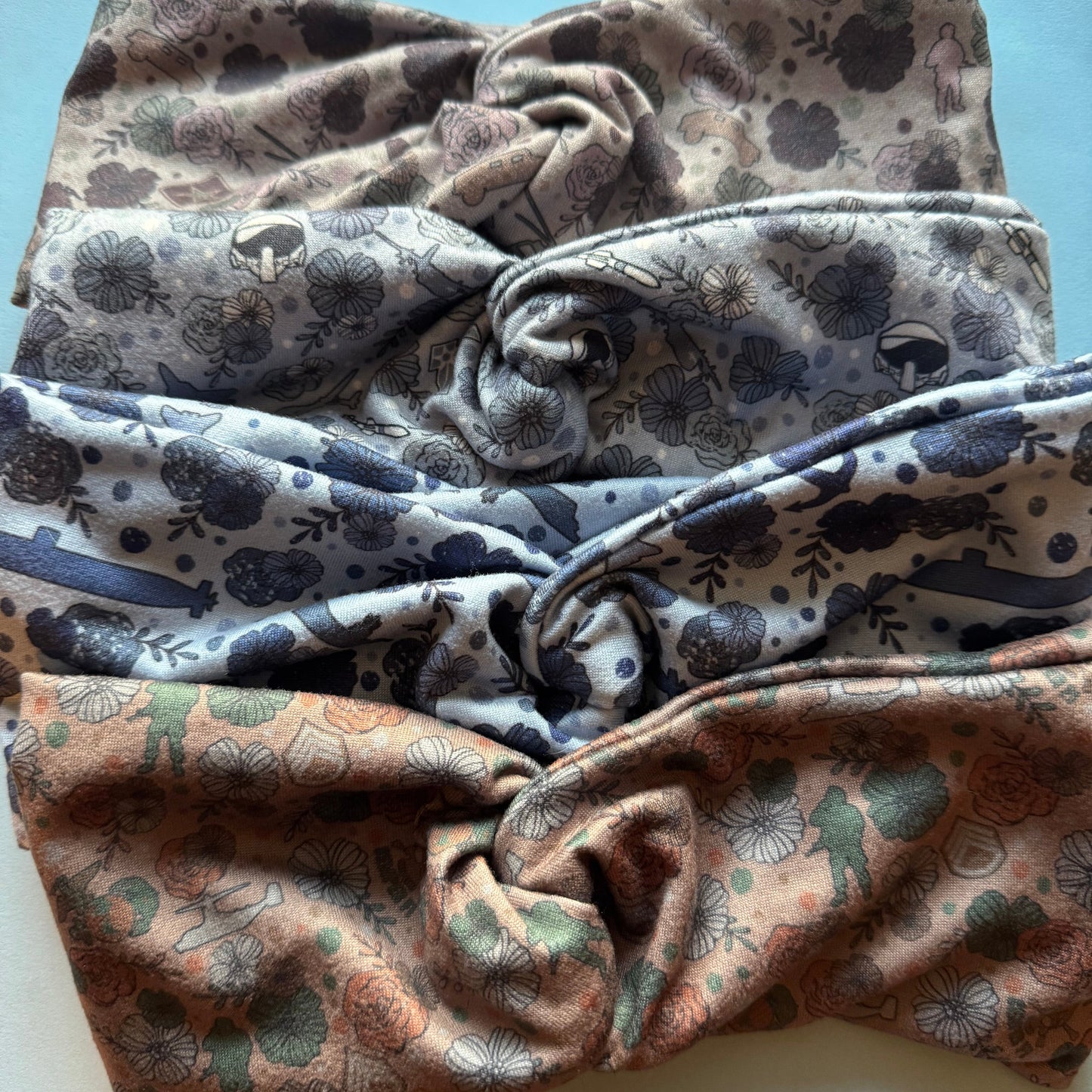 Soft comfort headbands- military prints