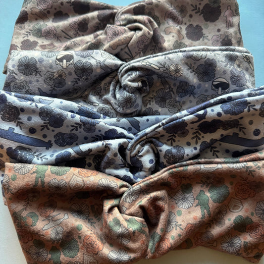 Soft comfort headbands- military prints