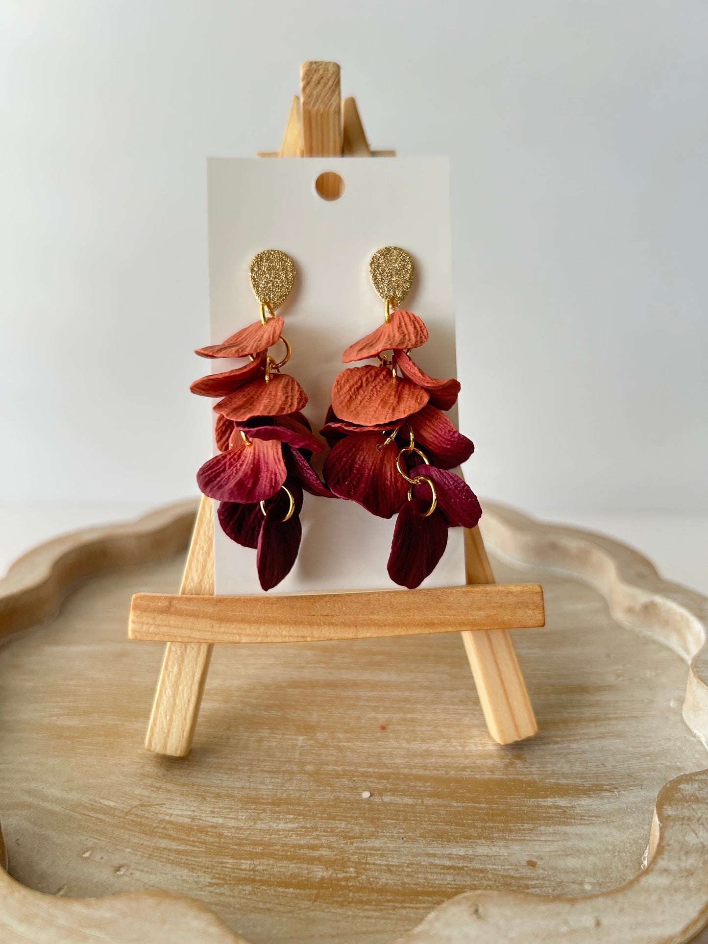 Fall leaves earrings