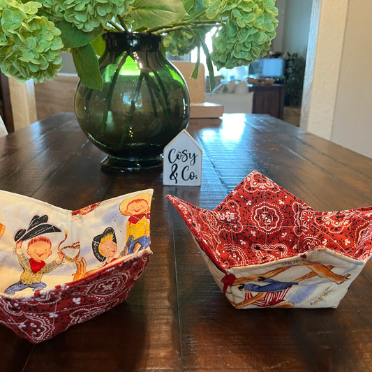 Littlest Cowboys Bowl Cozy