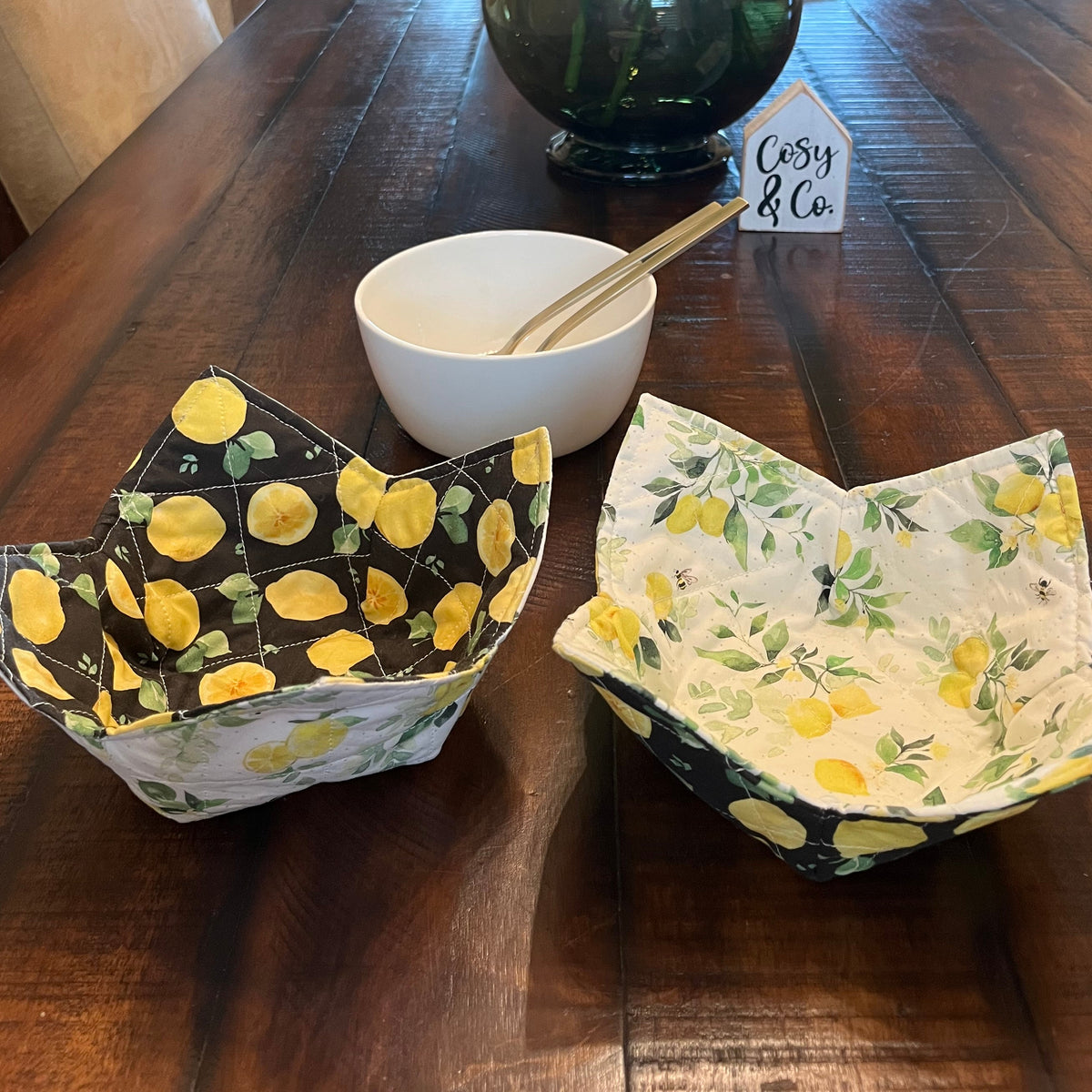 Happy Lemons Bowl Cozy