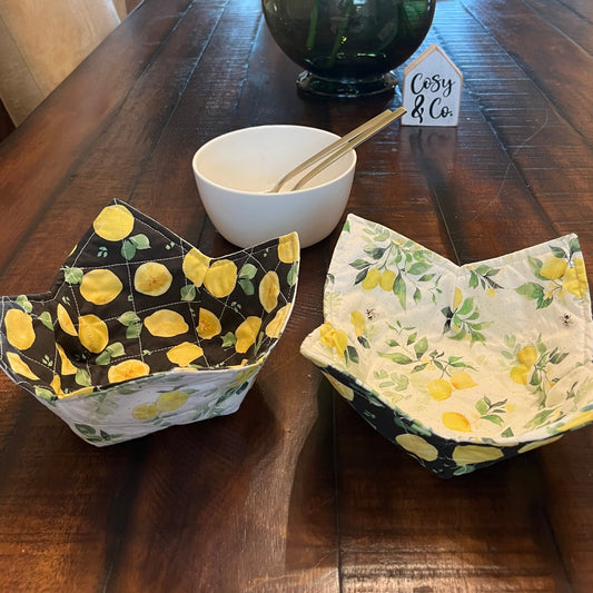 Happy Lemons Bowl Cozy