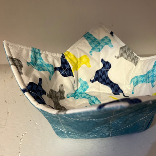 Bark-fest Dachshund Bowl Yellow