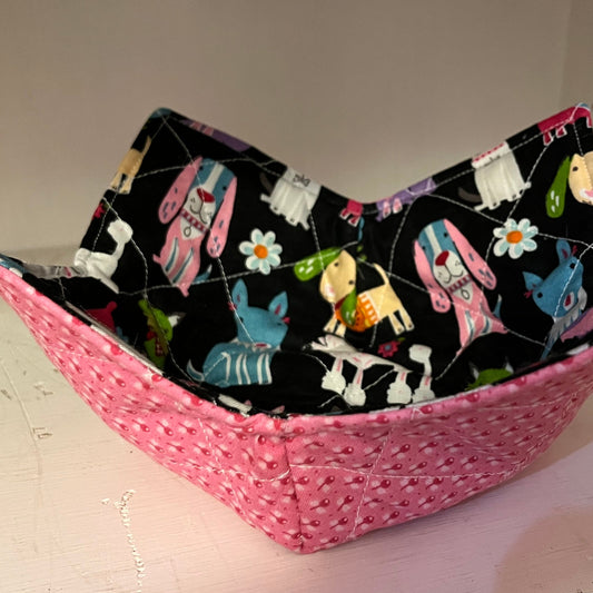 Bark-fest Bowl Cozy Pink