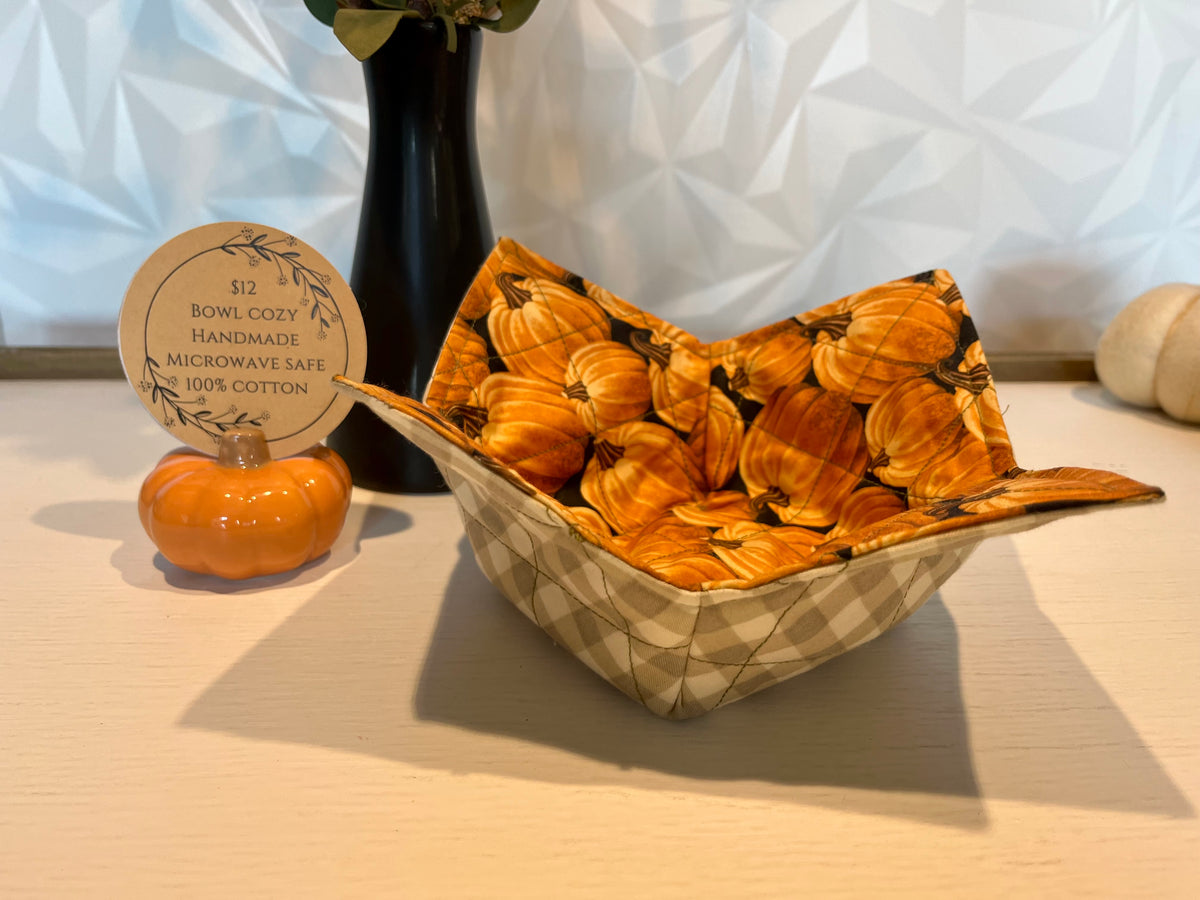 Fall Pumpkins Bowl Cozy