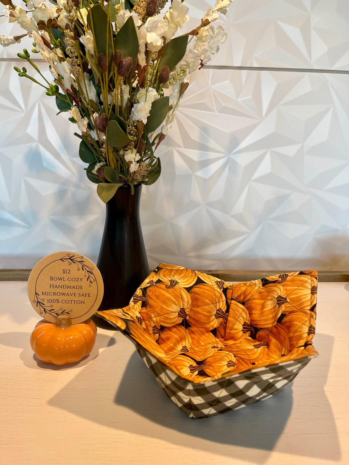 Fall Pumpkins Bowl Cozy