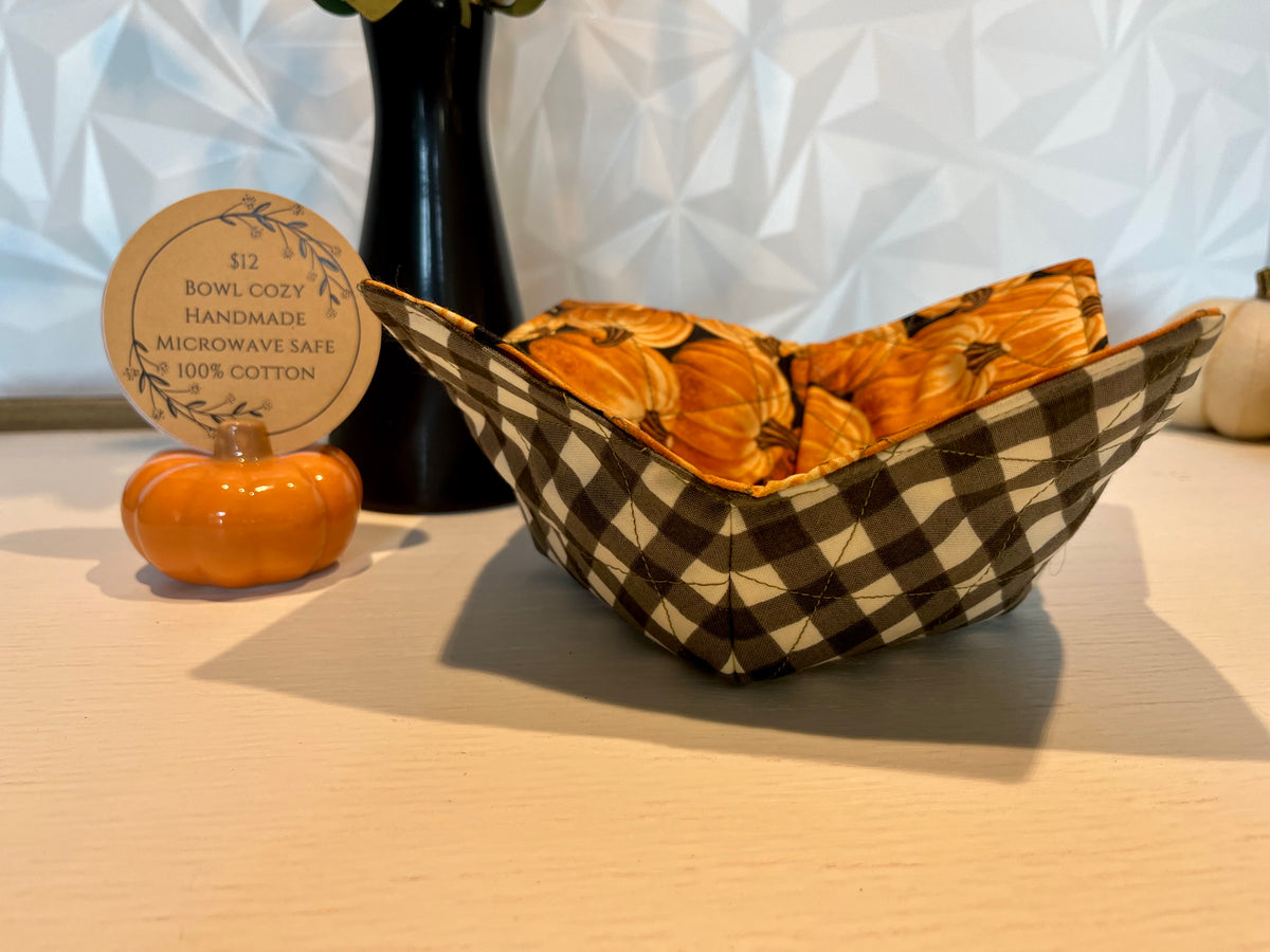 Fall Pumpkins Bowl Cozy
