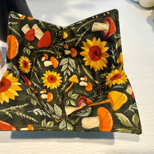 Shrooms & Sunflowers Bowl Cozy