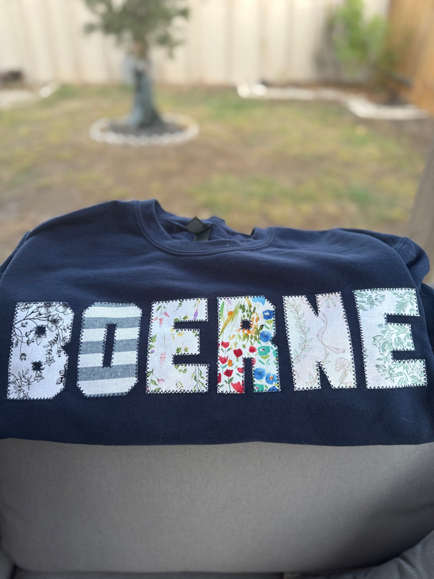 BOERNE patchwork sweatshirts