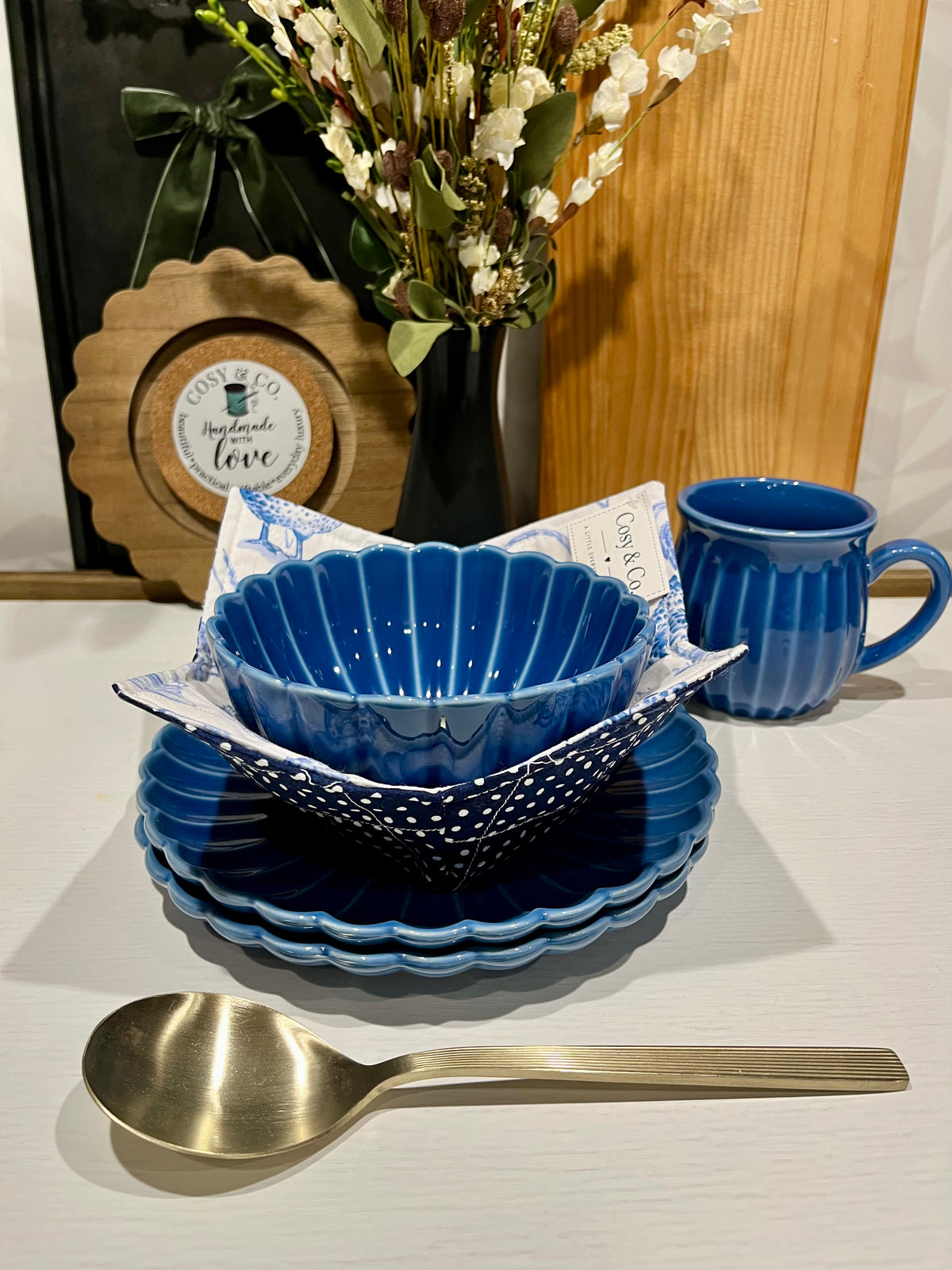 Chickens &  Chinoiserie Bowl Cozy