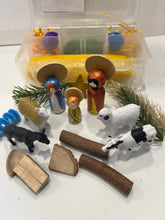 Sensory Box Mini- Nativity Set- Mary, Joseph, Jesus,