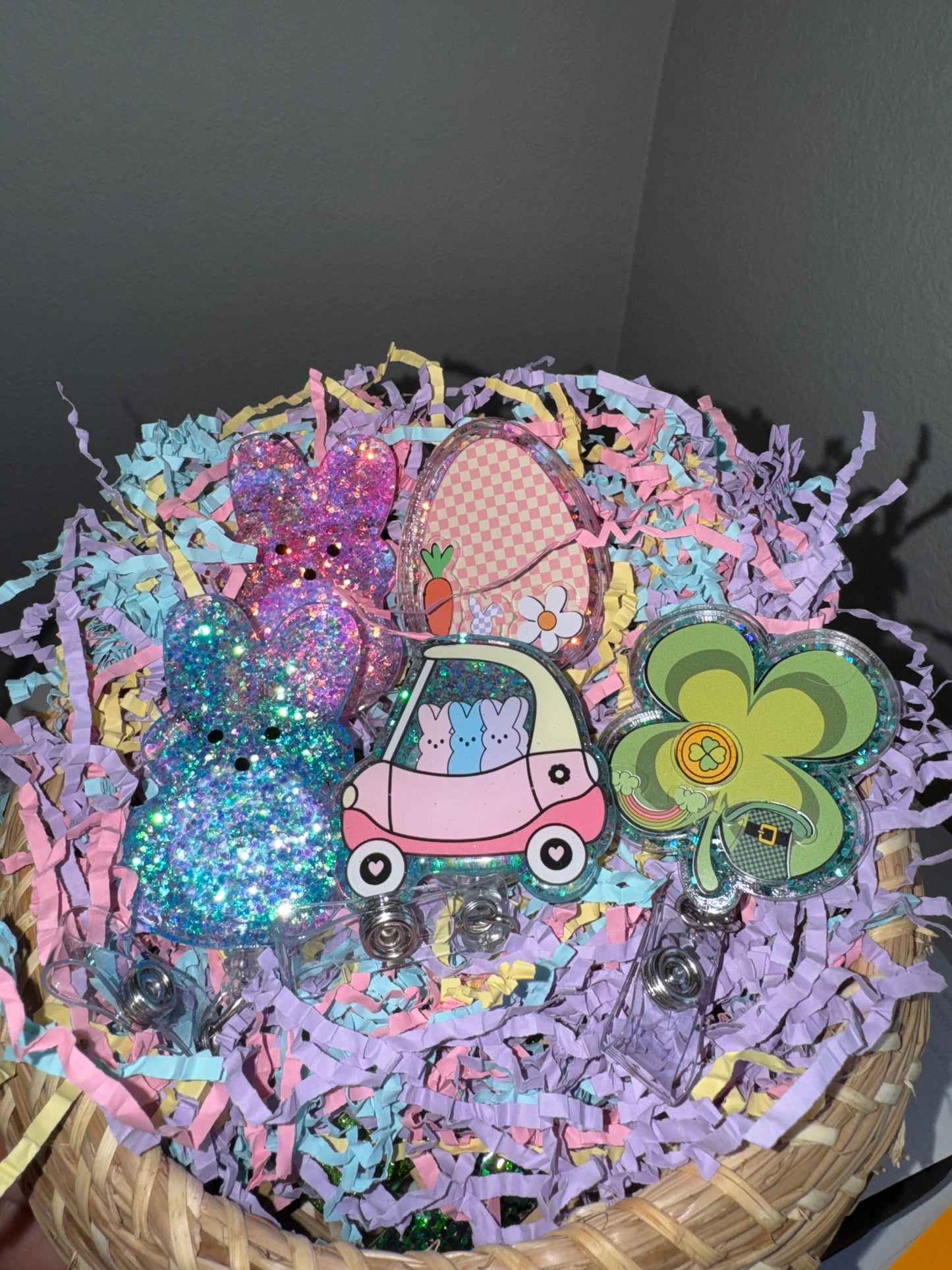Spring holiday badge reels
