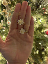 Poinsettia Teardrop Earrings