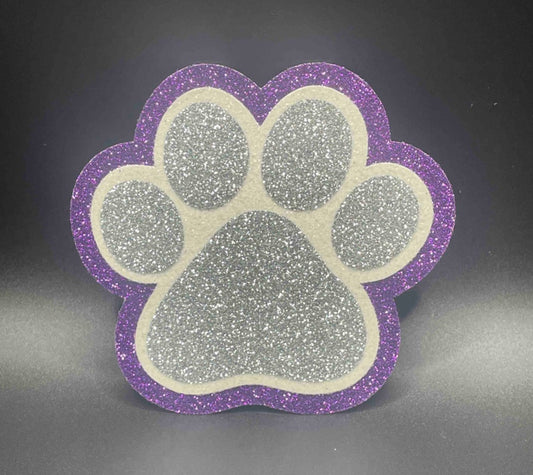 Small Cutout - Purple Paw Print