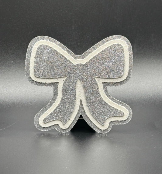 Small Cutout - Silver Bow
