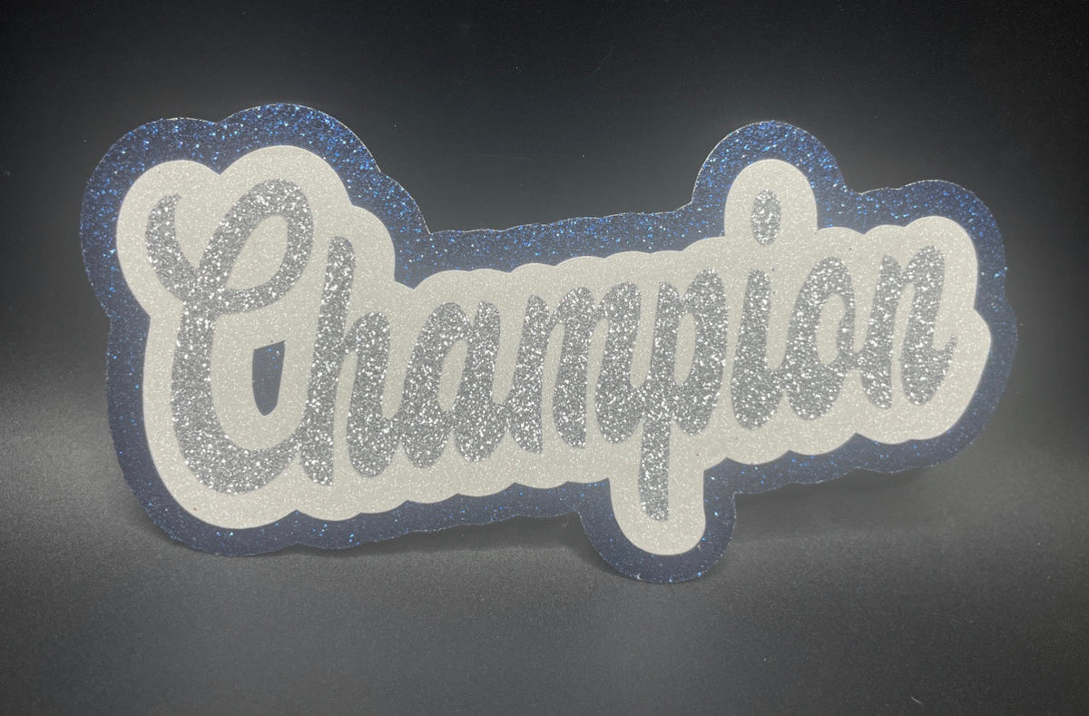 Large Cutout -Navy Champion