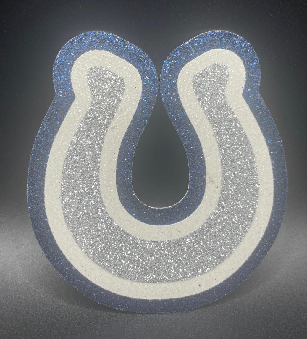 Small Cutout - Navy Horseshoe