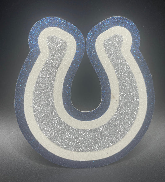 Small Cutout - Navy Horseshoe