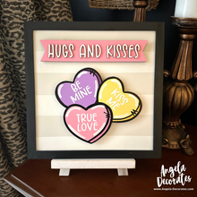 MINI {for tabletop frame & porch leaner} Conversation Heart Attachment