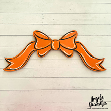 LARGE Orange Bow Banner