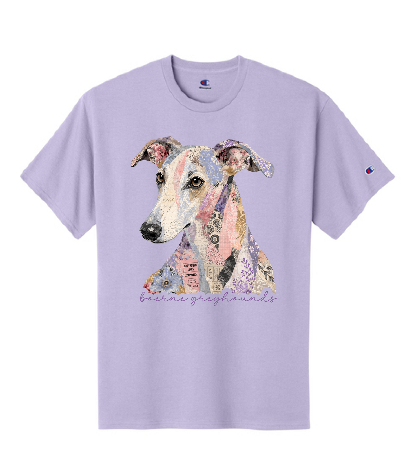 Patchwork Greyhounds Tee