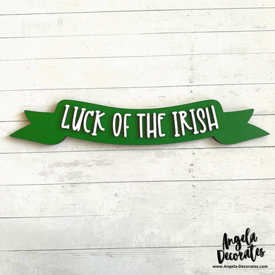 Large {for door hanger} Luck of the Irish Banner