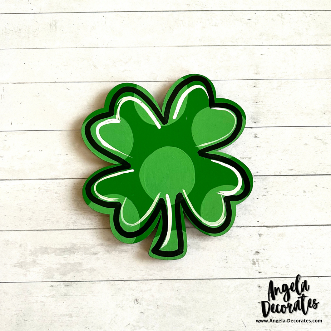 MINI {for tabletop frame &porch leaner} Four Leaf Clover Attachment