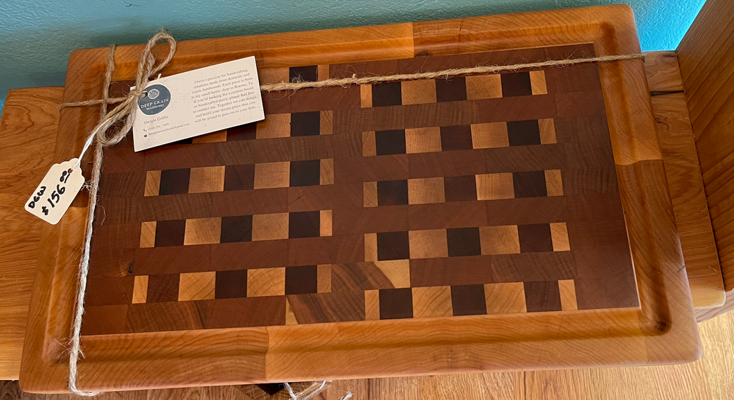 Abstract Check Cutting Board