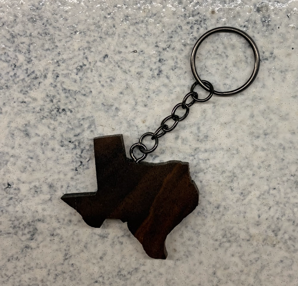 Texas Keychain - Walnut